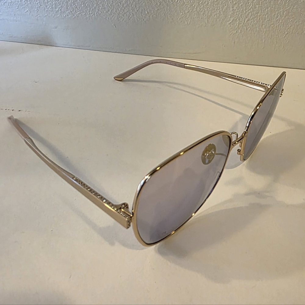 NIB Nina Ricci Light Gold Square Sunglasses SNR109S - Picture 6 of 6